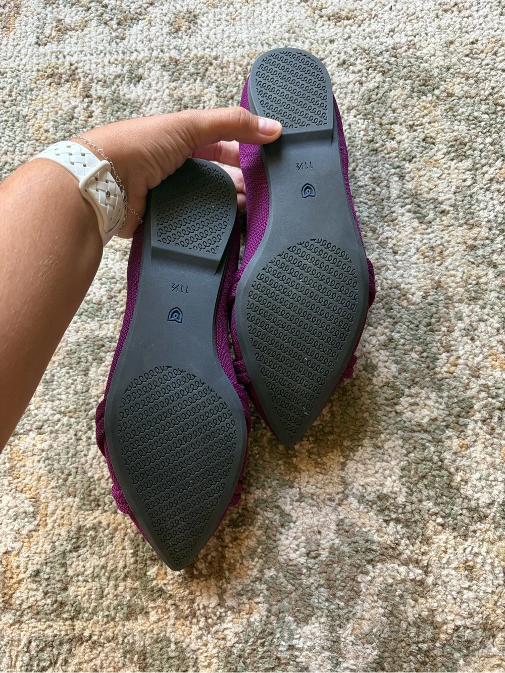 Rothy's Purple Pointed Knot Ballet Flats - Picture 6 of 6